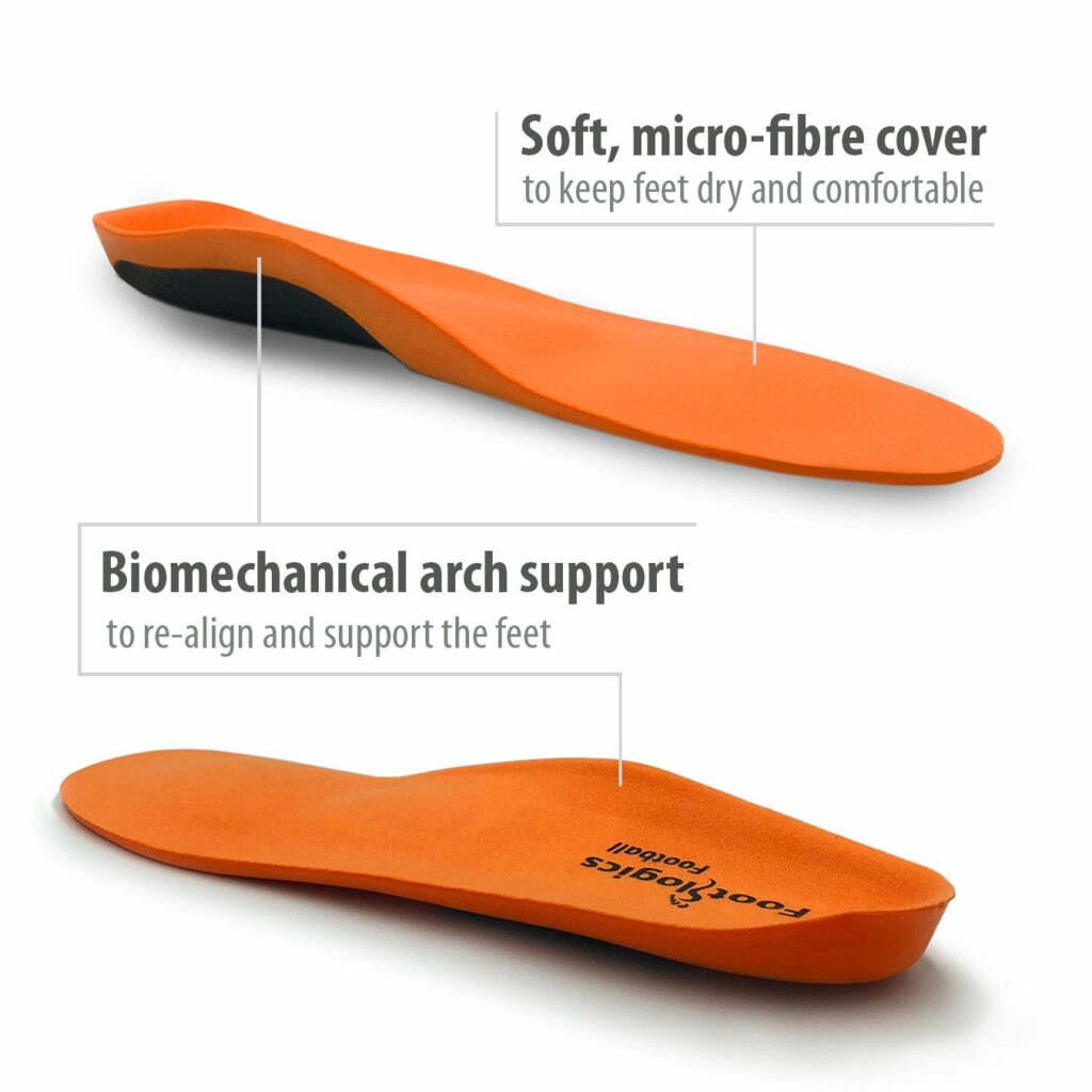 Footlogics Football orthotics for soccer and gridiron boots