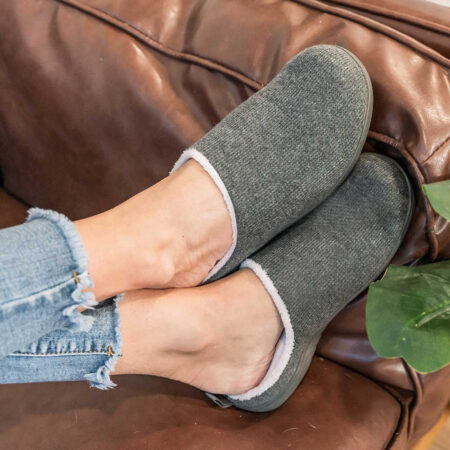 Womens Slipper - Grey | Footlogics USA