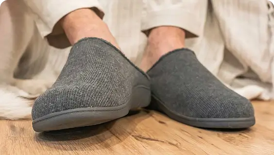 mens arch support slippers