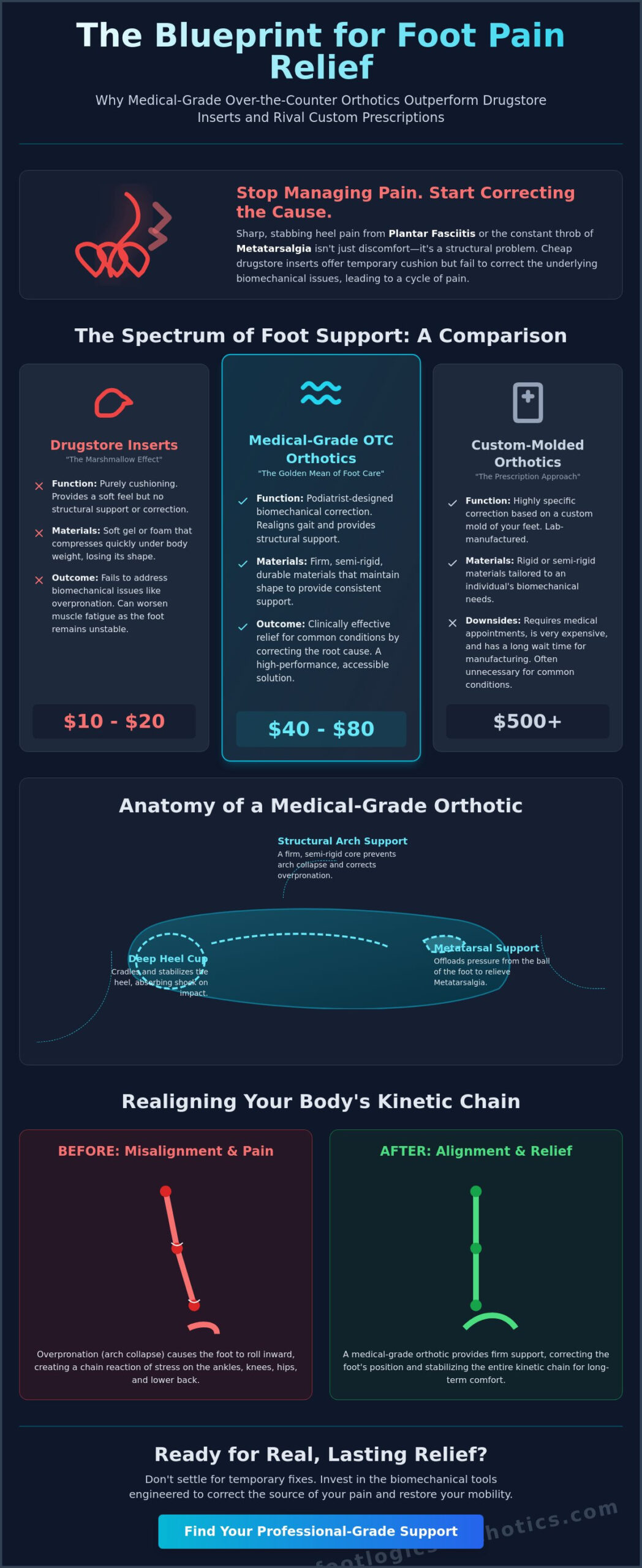 Over the Counter Orthotics: A Professional Guide to Finding Clinical Relief